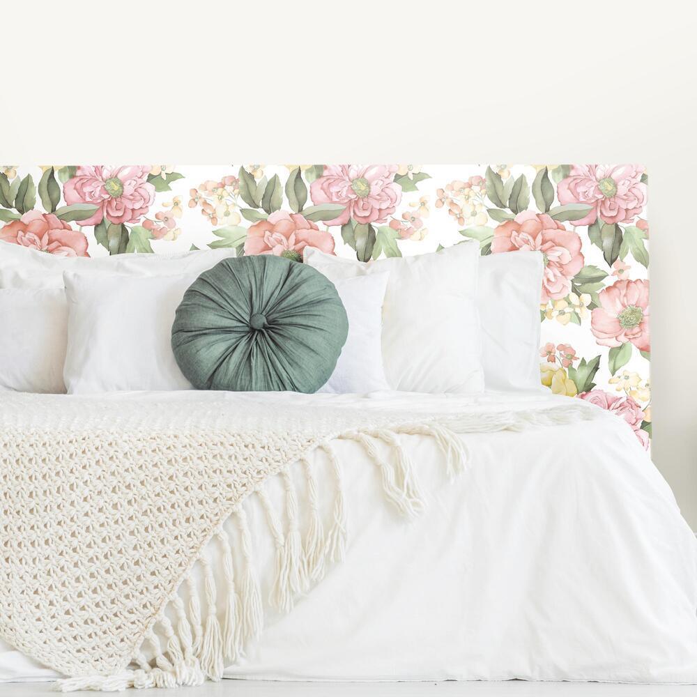 Watercolor Floral Bouquet Peel & Stick Wallpaper Peel and Stick Wallpaper RoomMates   