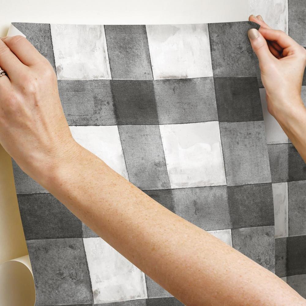 Buffalo Plaid Peel and Stick Wallpaper Peel and Stick Wallpaper RoomMates   