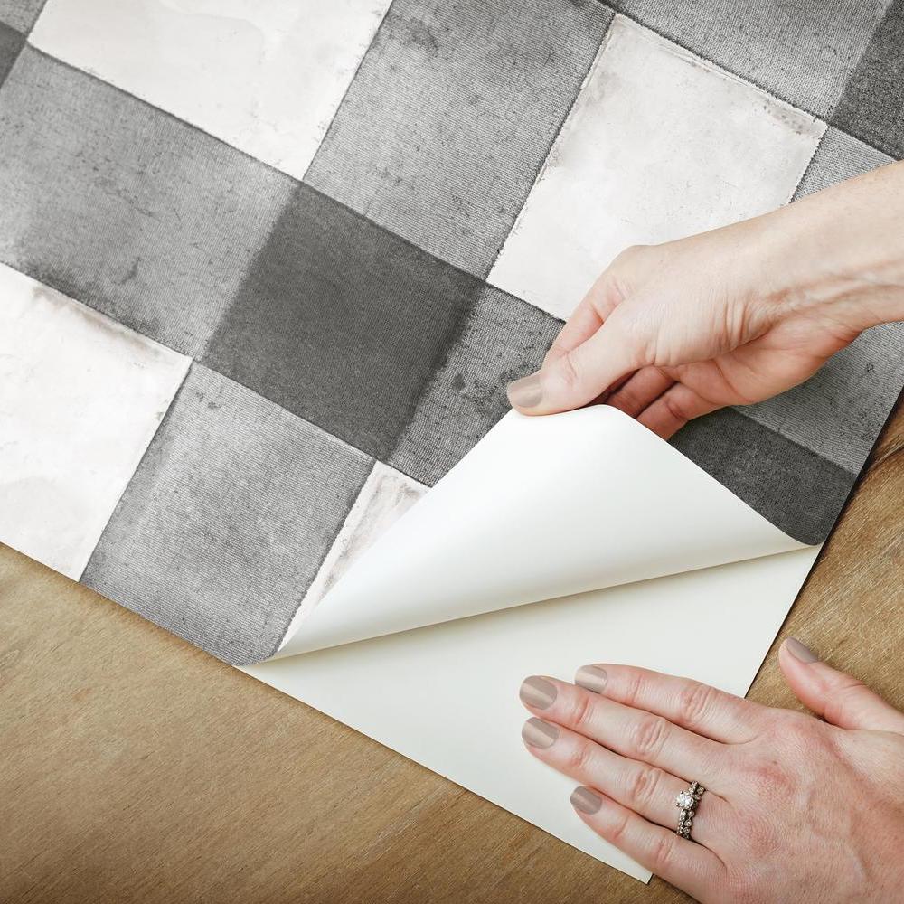 Buffalo Plaid Peel and Stick Wallpaper Peel and Stick Wallpaper RoomMates   