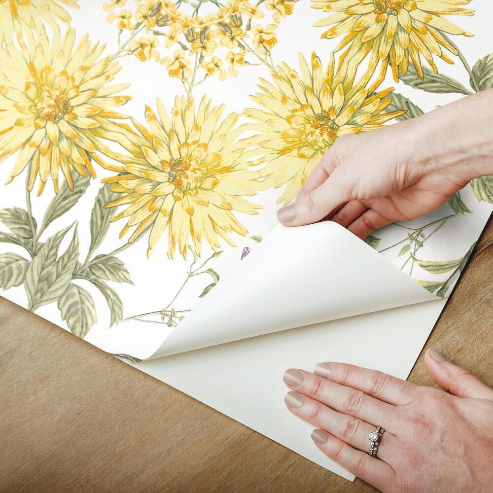 Cottage Garden Kaleidoscope Peel and Stick Wallpaper Peel and Stick Wallpaper RoomMates   