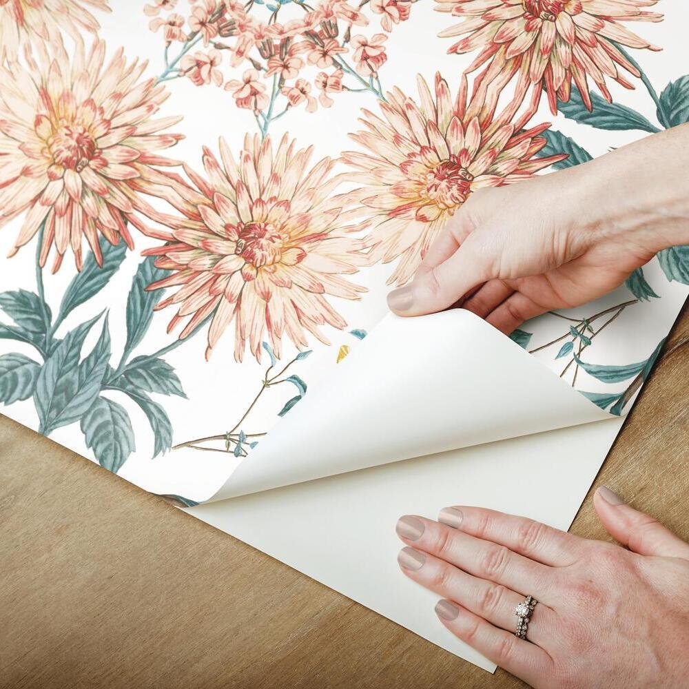 Cottage Garden Kaleidoscope Peel and Stick Wallpaper Peel and Stick Wallpaper RoomMates   