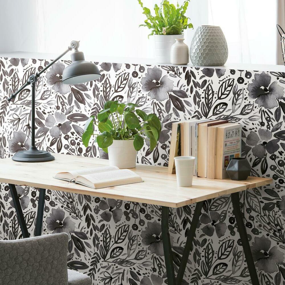 Clara Jean April Showers Peel and Stick Wallpaper Peel and Stick Wallpaper RoomMates   