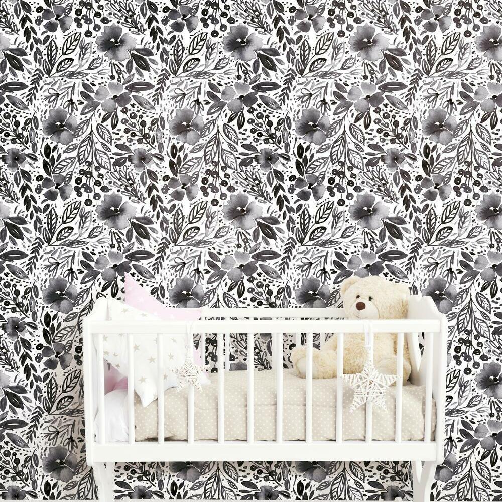 Clara Jean April Showers Peel and Stick Wallpaper Peel and Stick Wallpaper RoomMates   