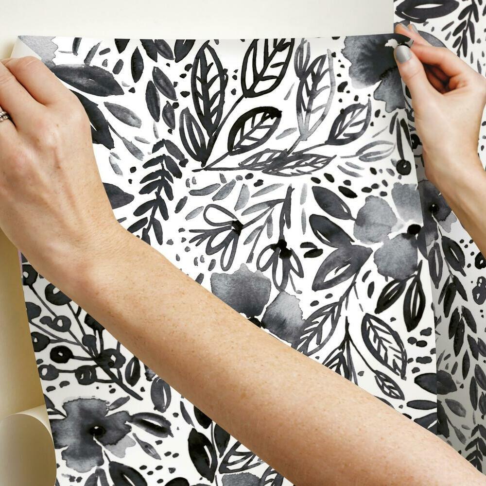 Clara Jean April Showers Peel and Stick Wallpaper Peel and Stick Wallpaper RoomMates   