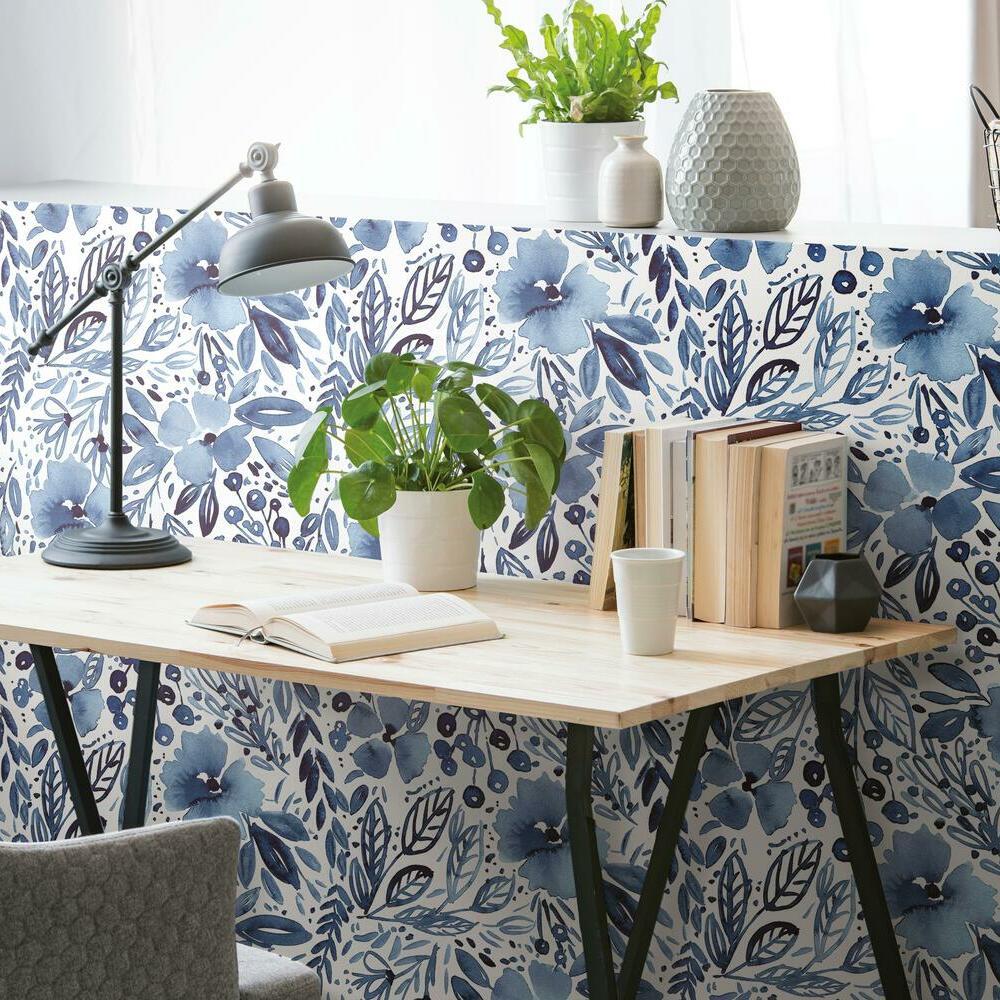 Clara Jean April Showers Peel and Stick Wallpaper Peel and Stick Wallpaper RoomMates   