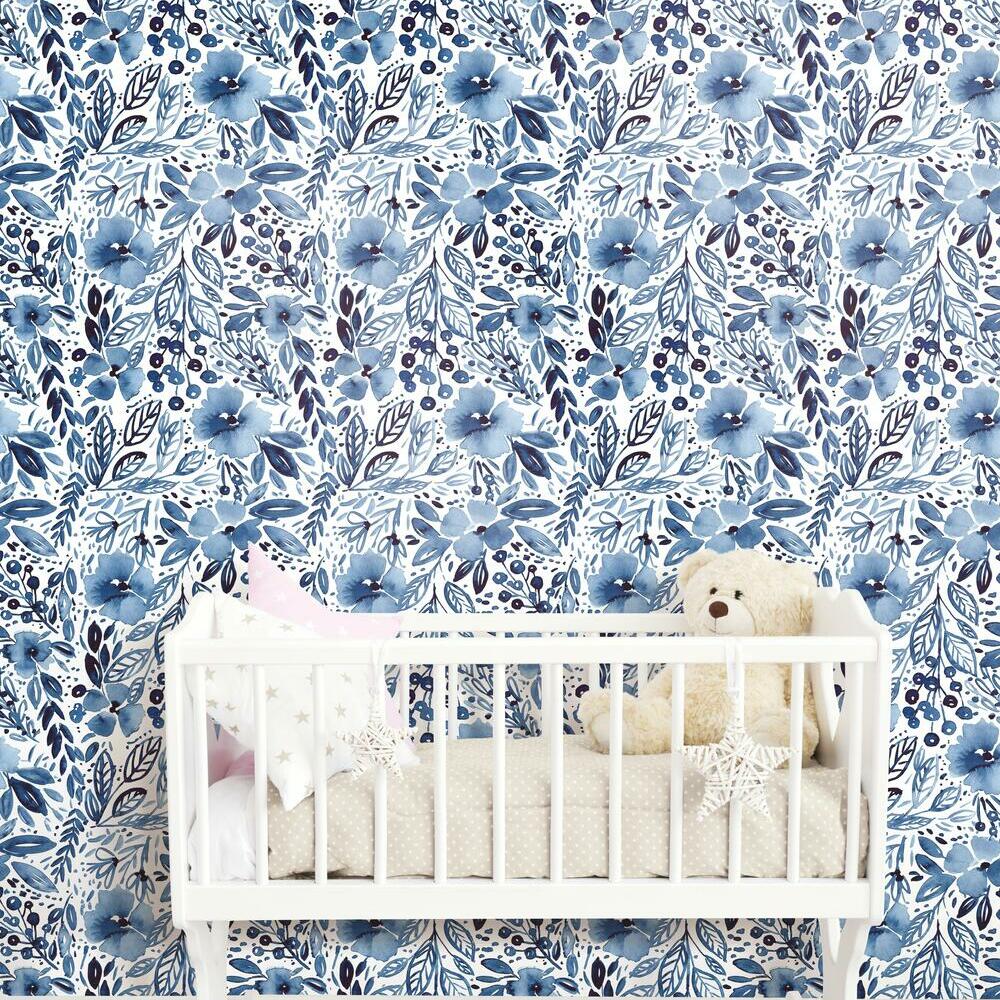 Clara Jean April Showers Peel and Stick Wallpaper Peel and Stick Wallpaper RoomMates   