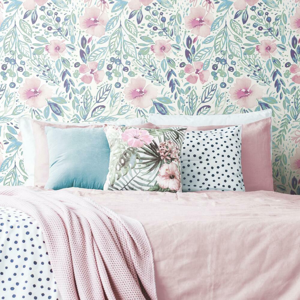 Clara Jean April Showers Peel and Stick Wallpaper Peel and Stick Wallpaper RoomMates   
