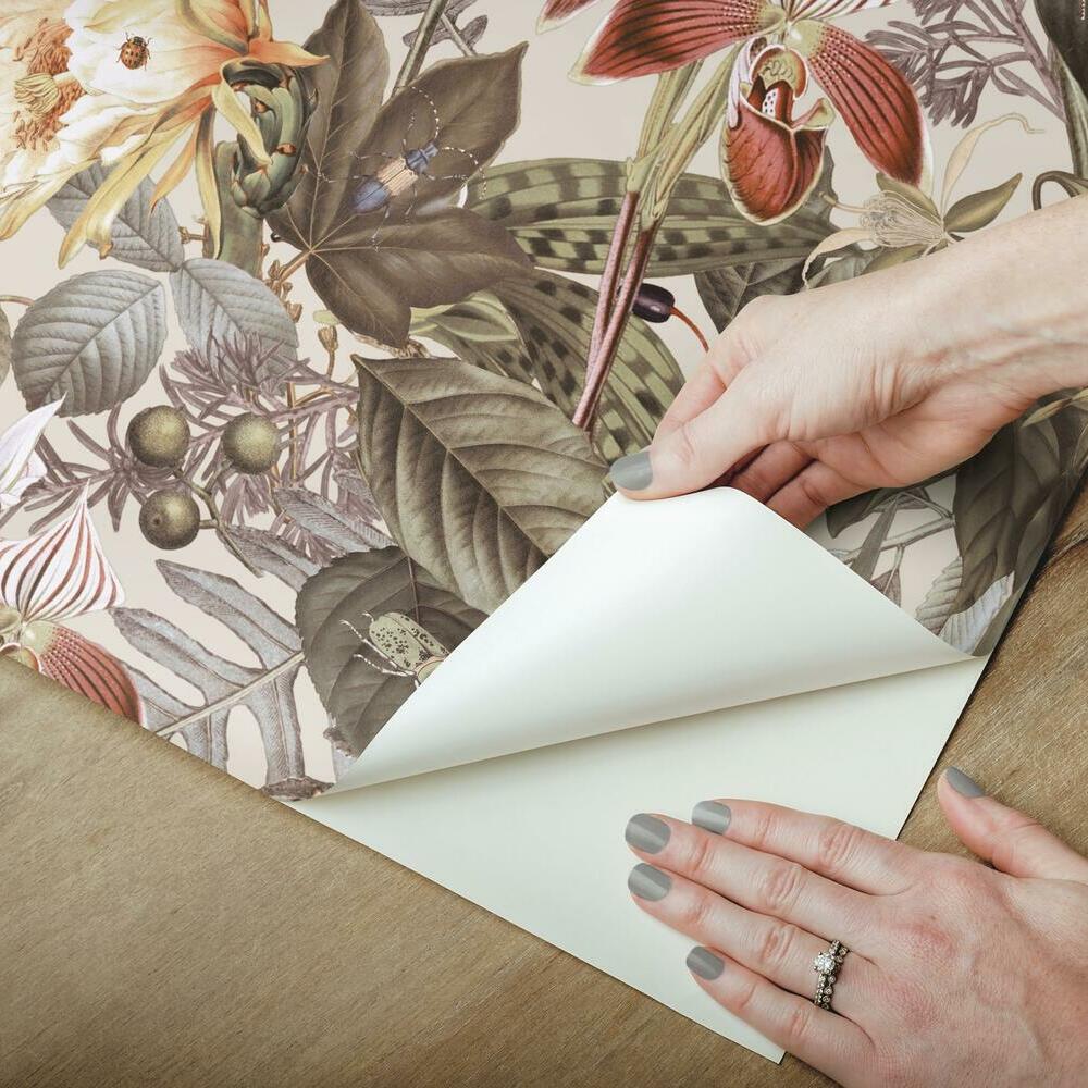 Tropical Flowers Peel and Stick Wallpaper Peel and Stick Wallpaper RoomMates   