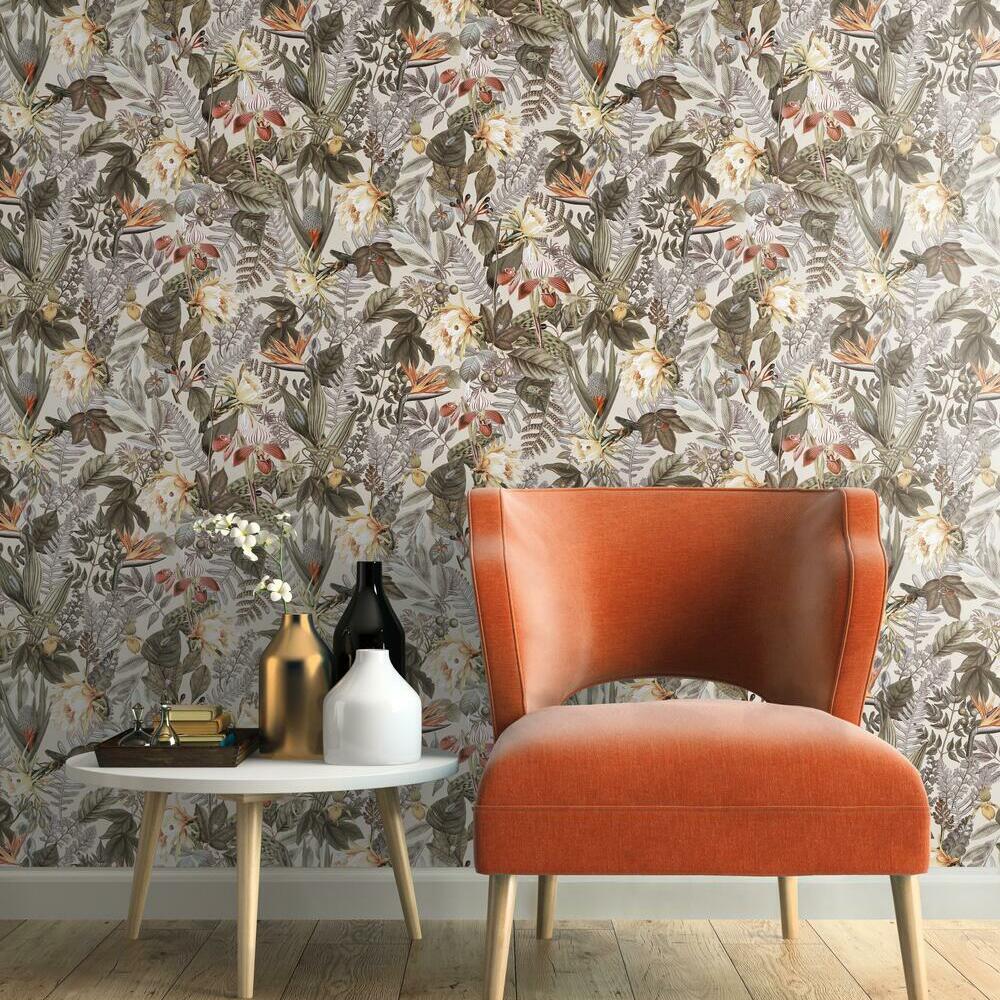 Tropical Flowers Peel and Stick Wallpaper Peel and Stick Wallpaper RoomMates   