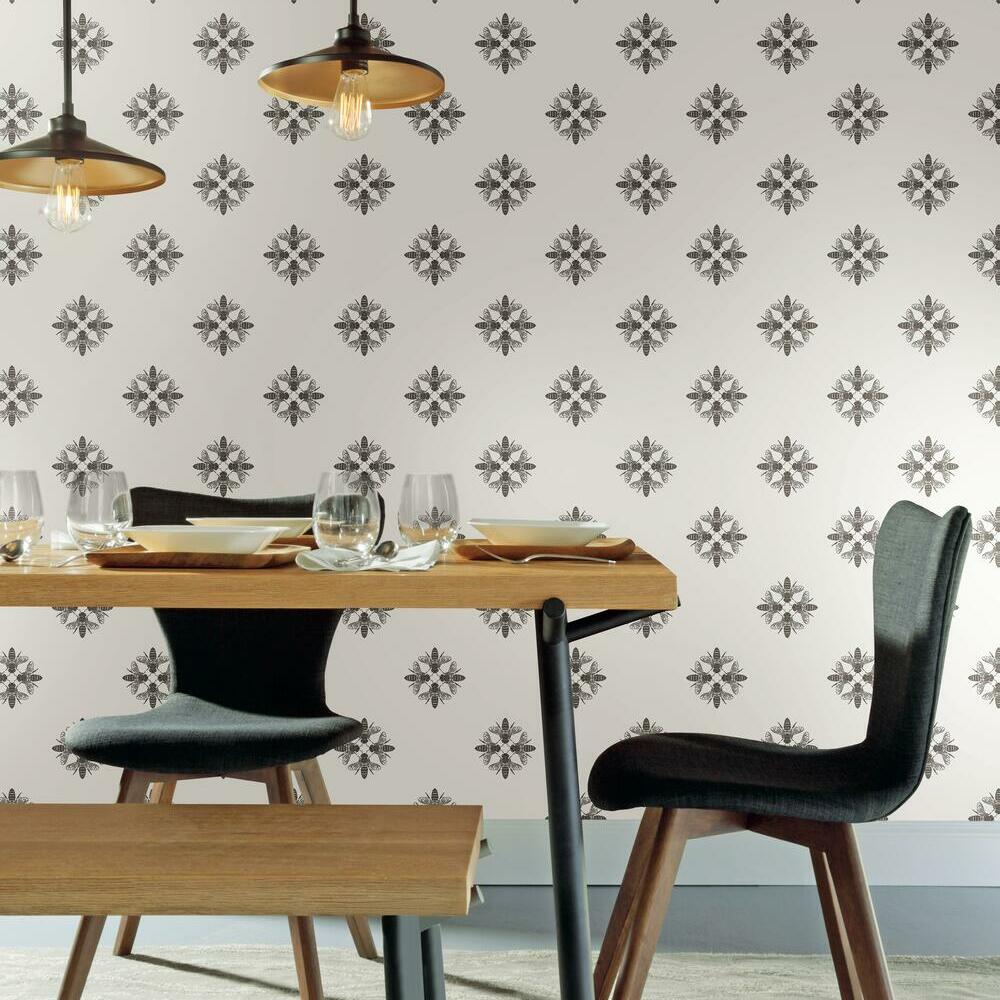 Honey Bee Peel and Stick Wallpaper Peel and Stick Wallpaper RoomMates   