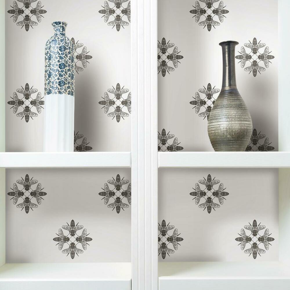 Honey Bee Peel and Stick Wallpaper Peel and Stick Wallpaper RoomMates   