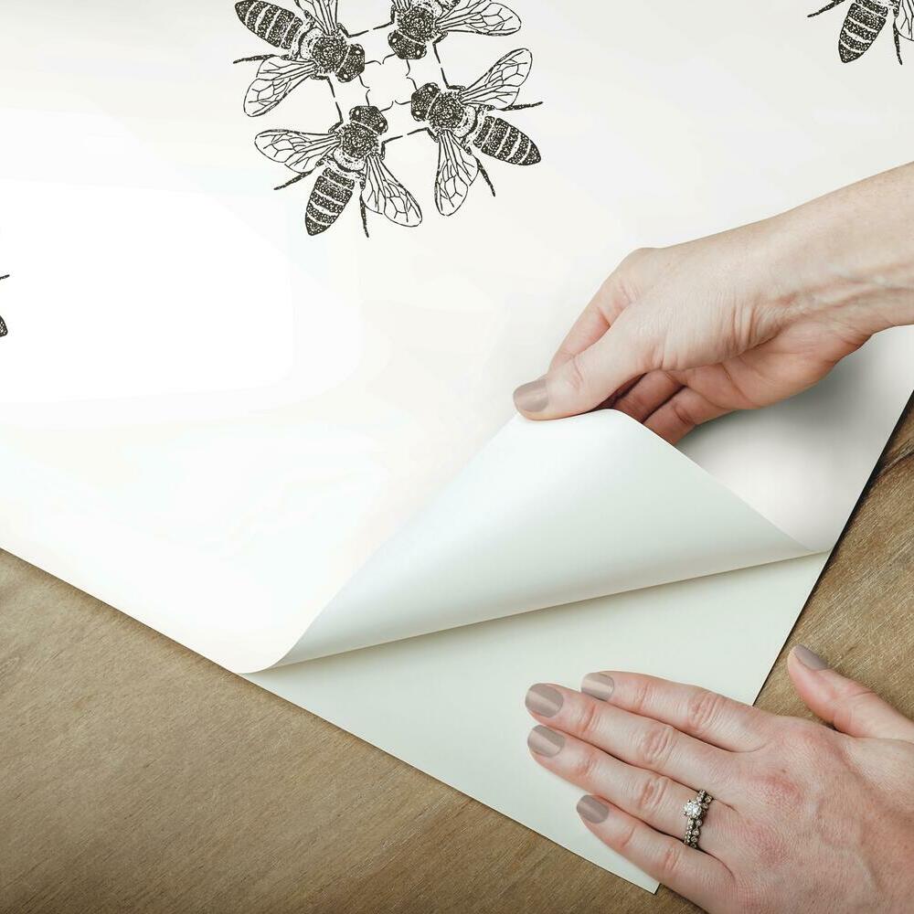 Honey Bee Peel and Stick Wallpaper Peel and Stick Wallpaper RoomMates   