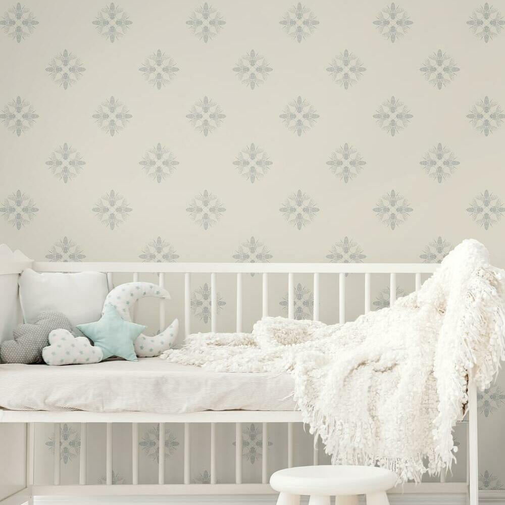 Honey Bee Peel and Stick Wallpaper Peel and Stick Wallpaper RoomMates   