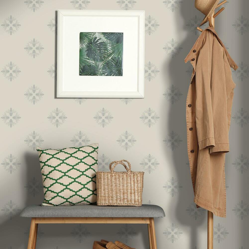 Honey Bee Peel and Stick Wallpaper Peel and Stick Wallpaper RoomMates   