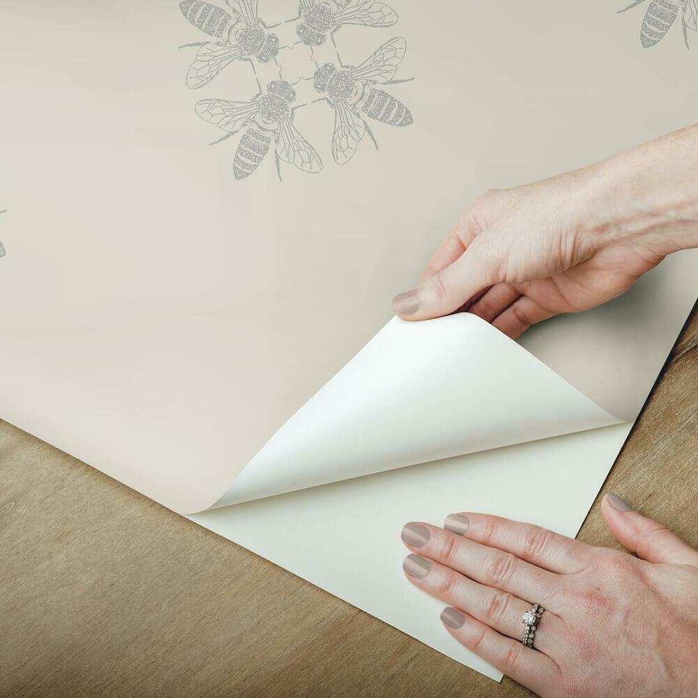 Honey Bee Peel and Stick Wallpaper Peel and Stick Wallpaper RoomMates   