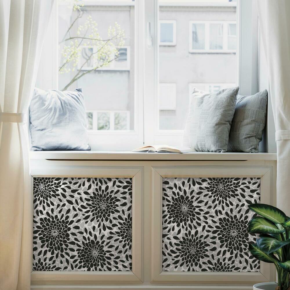 Toss the Bouquet Peel and Stick Wallpaper with Metallic Inks Peel and Stick Wallpaper RoomMates   