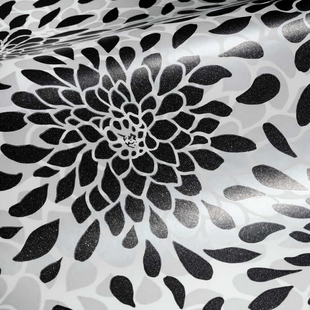Toss the Bouquet Peel and Stick Wallpaper with Metallic Inks Peel and Stick Wallpaper RoomMates   