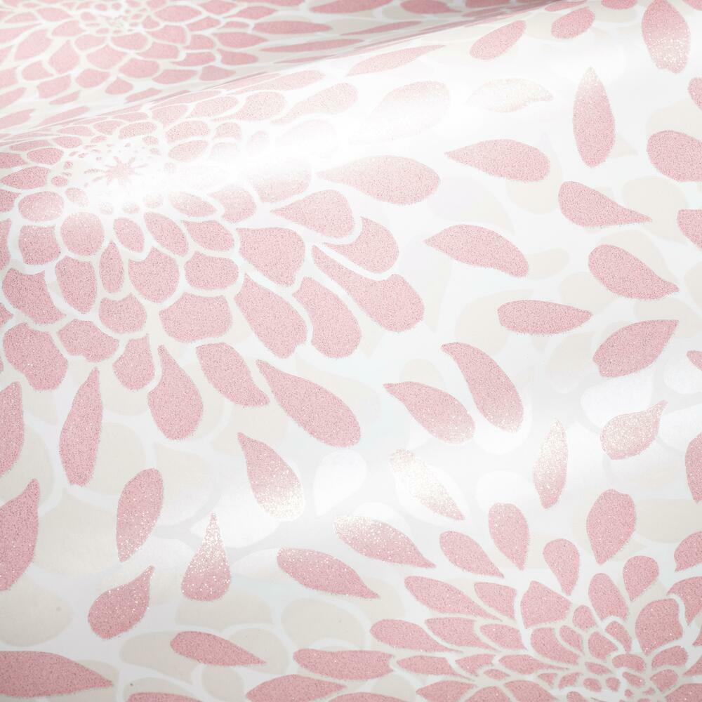 Toss the Bouquet Peel and Stick Wallpaper with Metallic Inks Peel and Stick Wallpaper RoomMates   