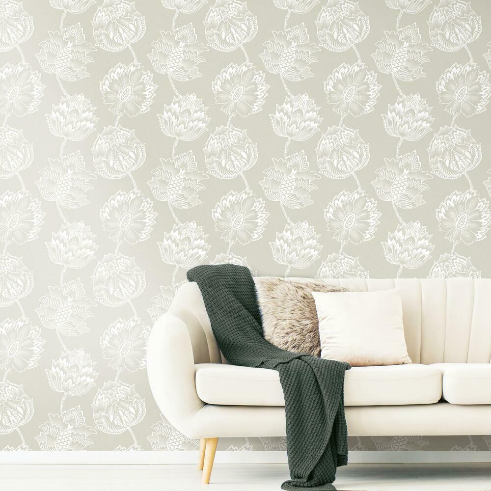 Batik Jacobean Peel and Stick Wallpaper Peel and Stick Wallpaper RoomMates   