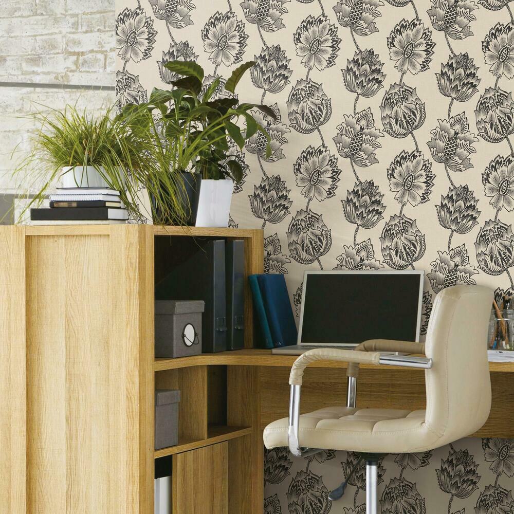 Batik Jacobean Peel and Stick Wallpaper Peel and Stick Wallpaper RoomMates   