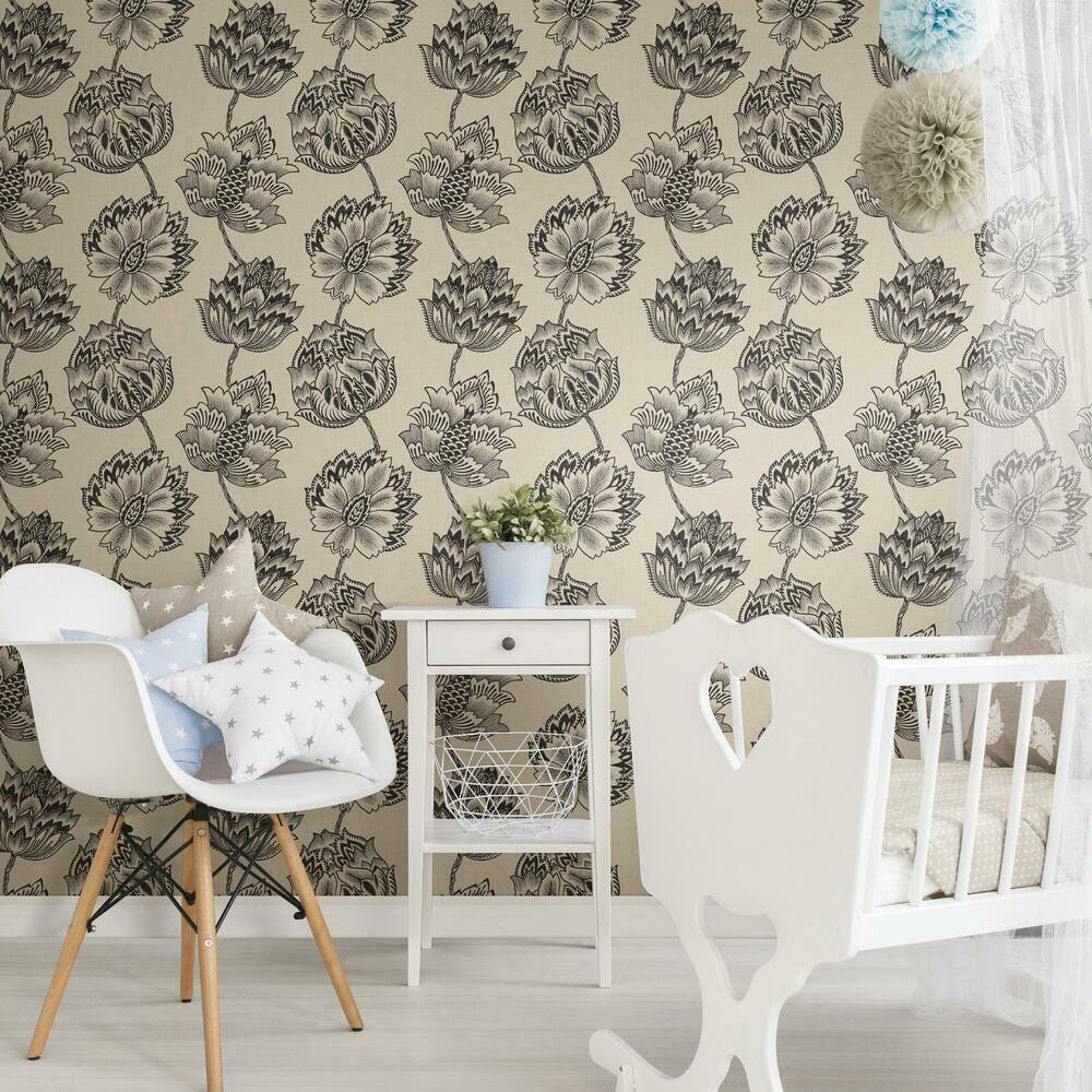 Batik Jacobean Peel and Stick Wallpaper Peel and Stick Wallpaper RoomMates   