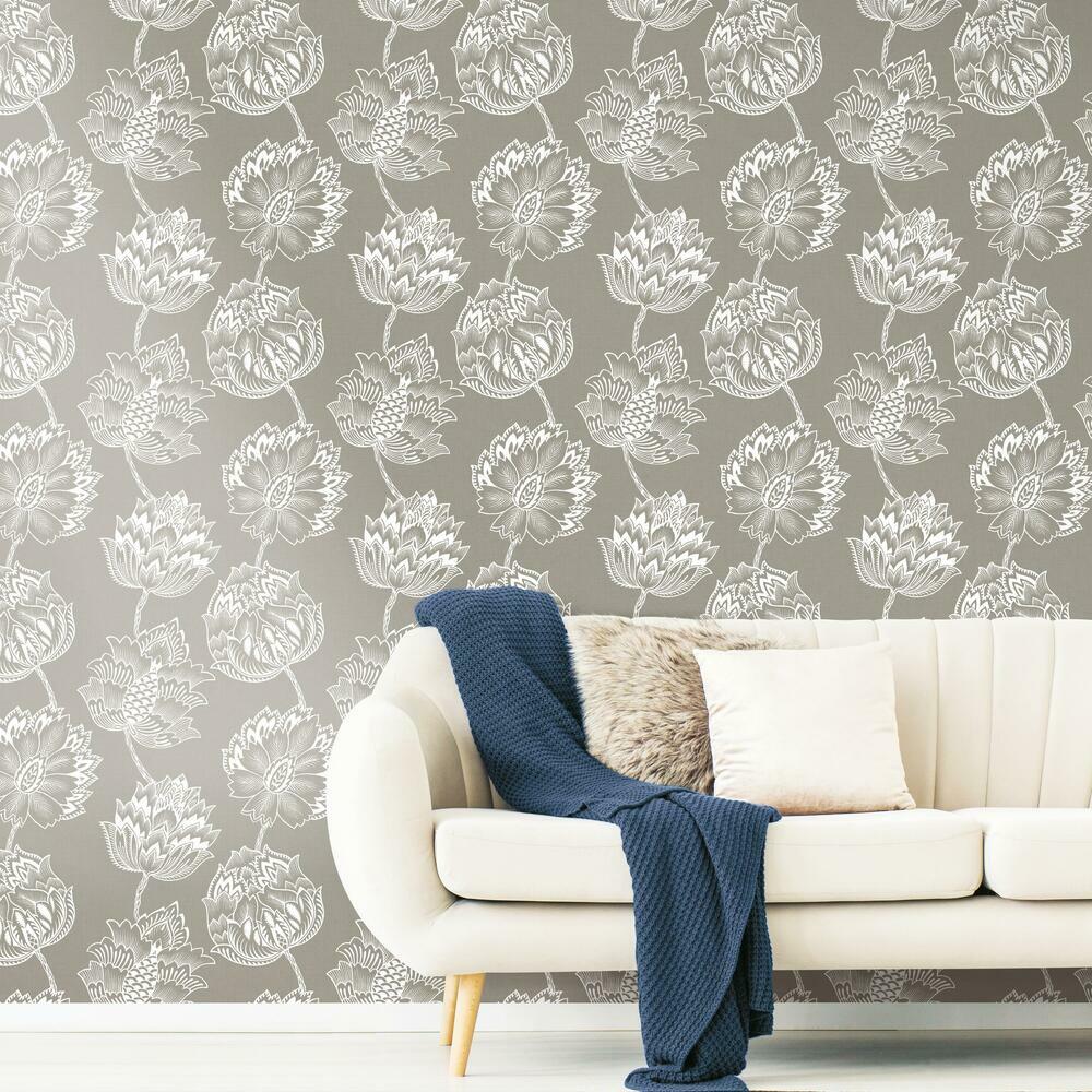 Batik Jacobean Peel and Stick Wallpaper Peel and Stick Wallpaper RoomMates   