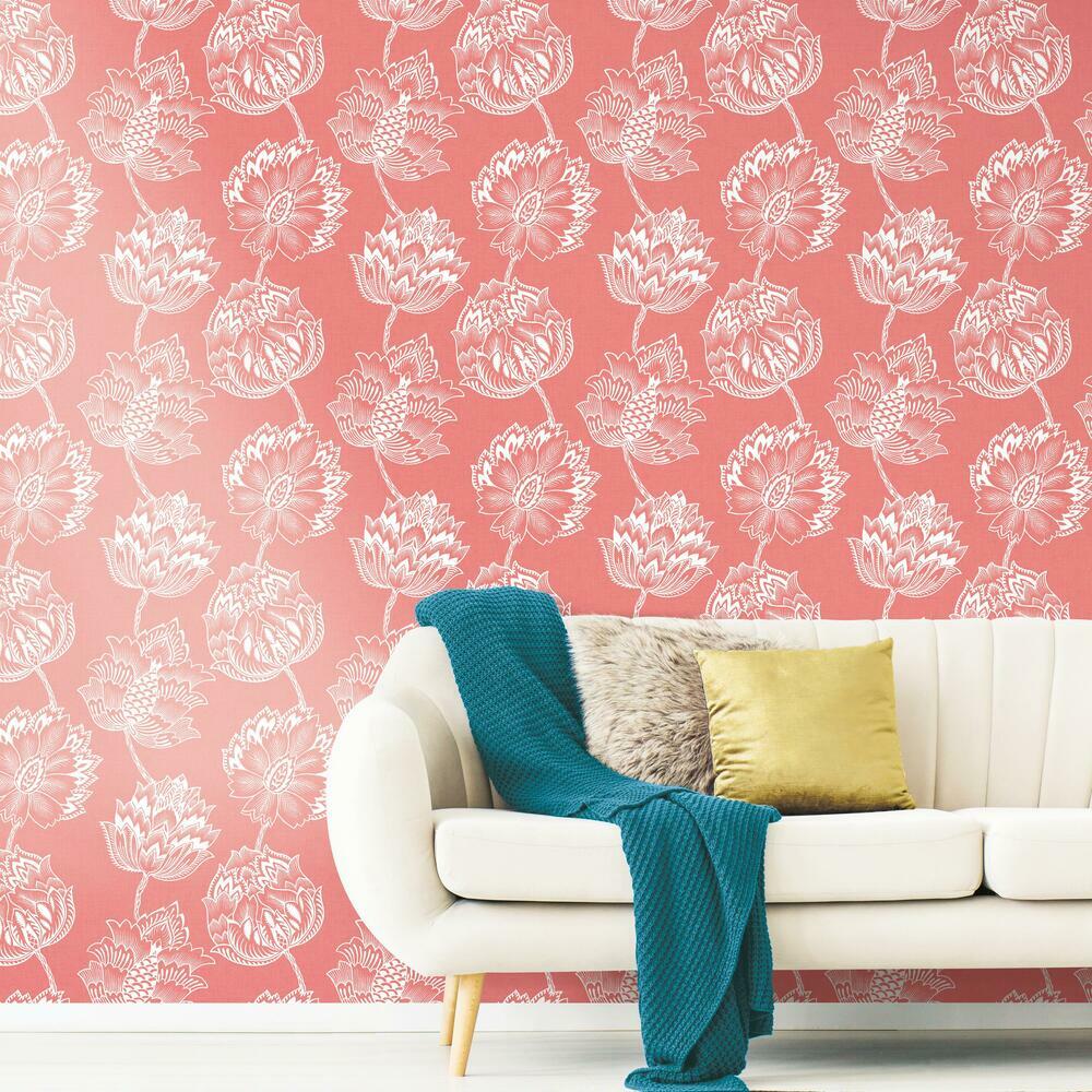 Batik Jacobean Peel and Stick Wallpaper Peel and Stick Wallpaper RoomMates   