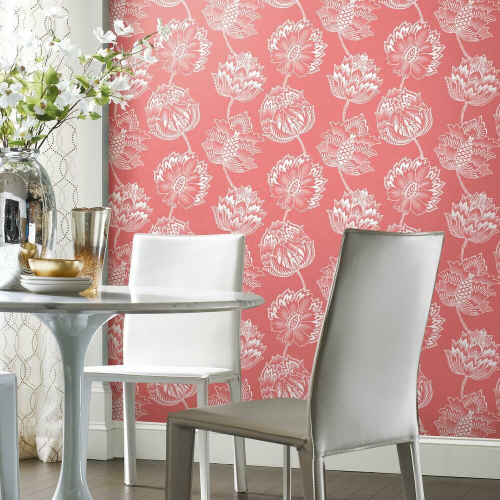Batik Jacobean Peel and Stick Wallpaper Peel and Stick Wallpaper RoomMates   