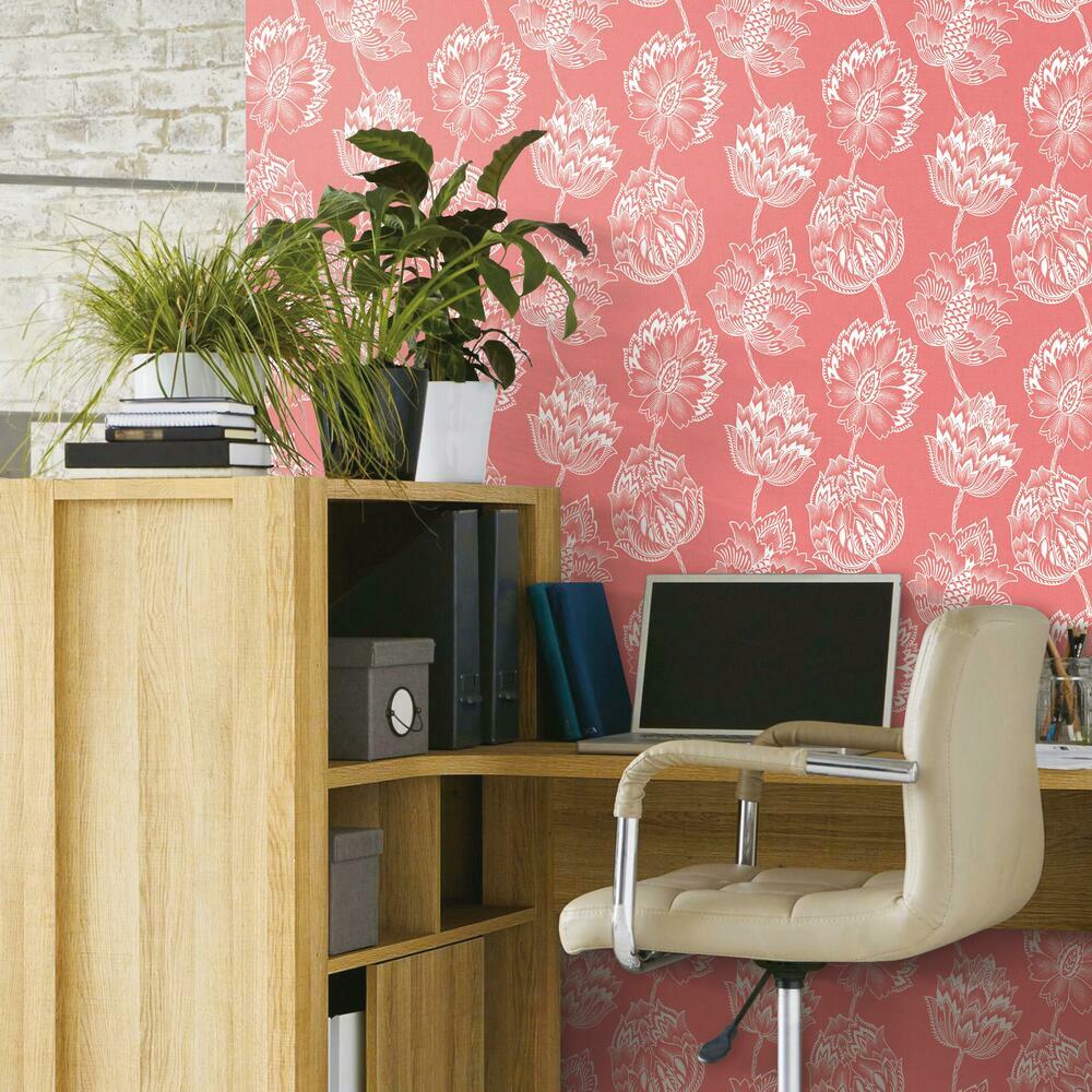 Batik Jacobean Peel and Stick Wallpaper Peel and Stick Wallpaper RoomMates   
