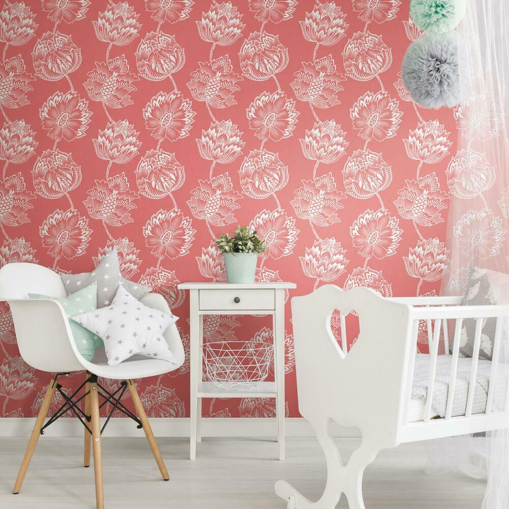 Batik Jacobean Peel and Stick Wallpaper Peel and Stick Wallpaper RoomMates   