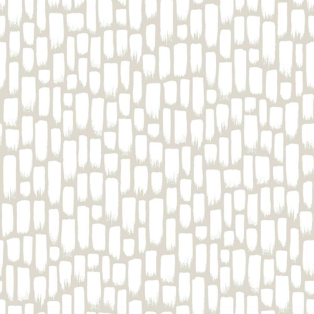 Sumi-E Peel and Stick Wallpaper Peel and Stick Wallpaper RoomMates Roll Taupe 