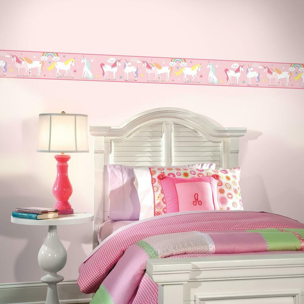 Magical Unicorn Peel and Stick Border Peel and Stick Borders RoomMates   