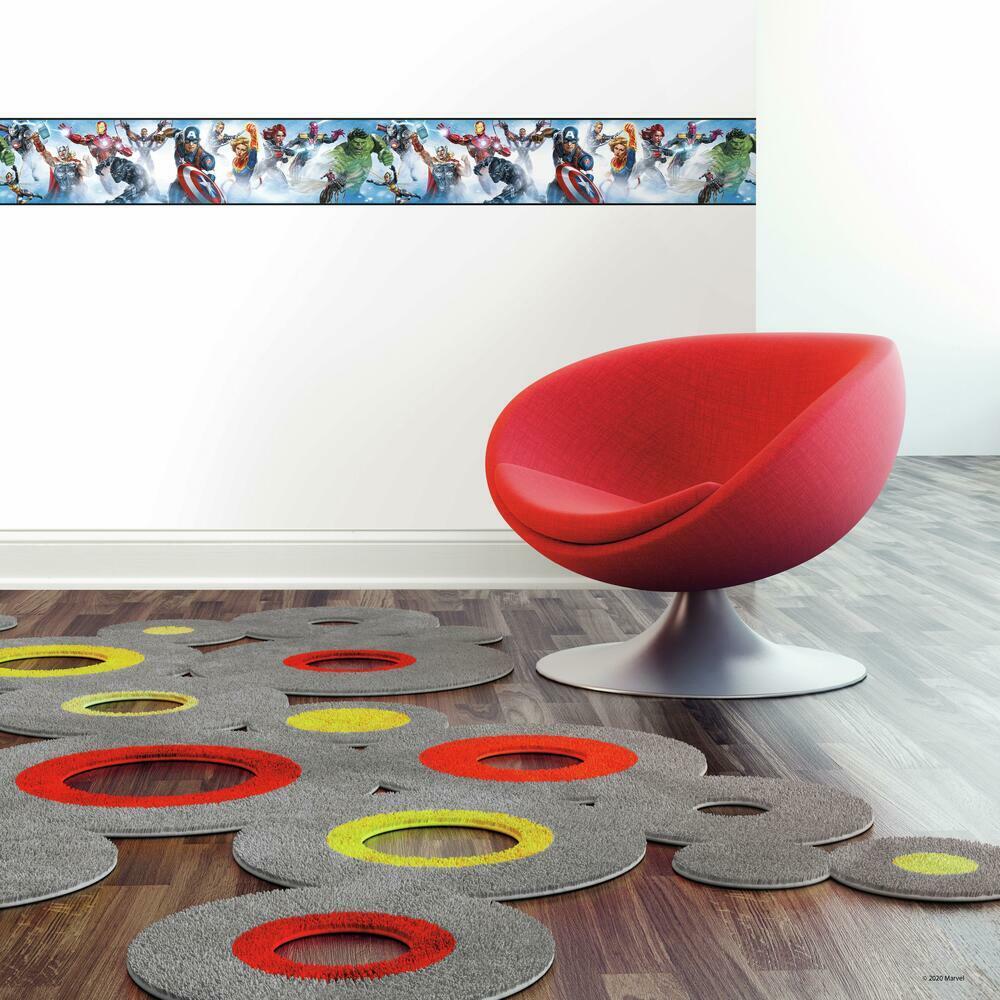 Avengers Gallery Art Peel and Stick Border Peel and Stick Borders RoomMates   