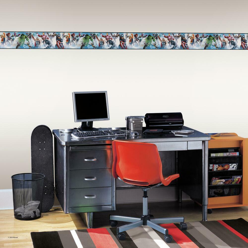 Avengers Gallery Art Peel and Stick Border Peel and Stick Borders RoomMates   
