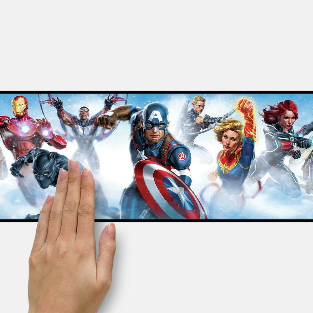 Avengers Gallery Art Peel and Stick Border Peel and Stick Borders RoomMates   