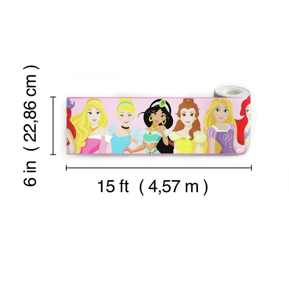 Disney Princess be Bright be Bold Peel and Stick Border Peel and Stick Borders RoomMates   