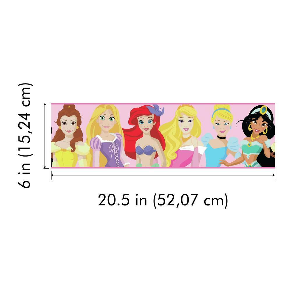 Disney Princess be Bright be Bold Peel and Stick Border Peel and Stick Borders RoomMates   