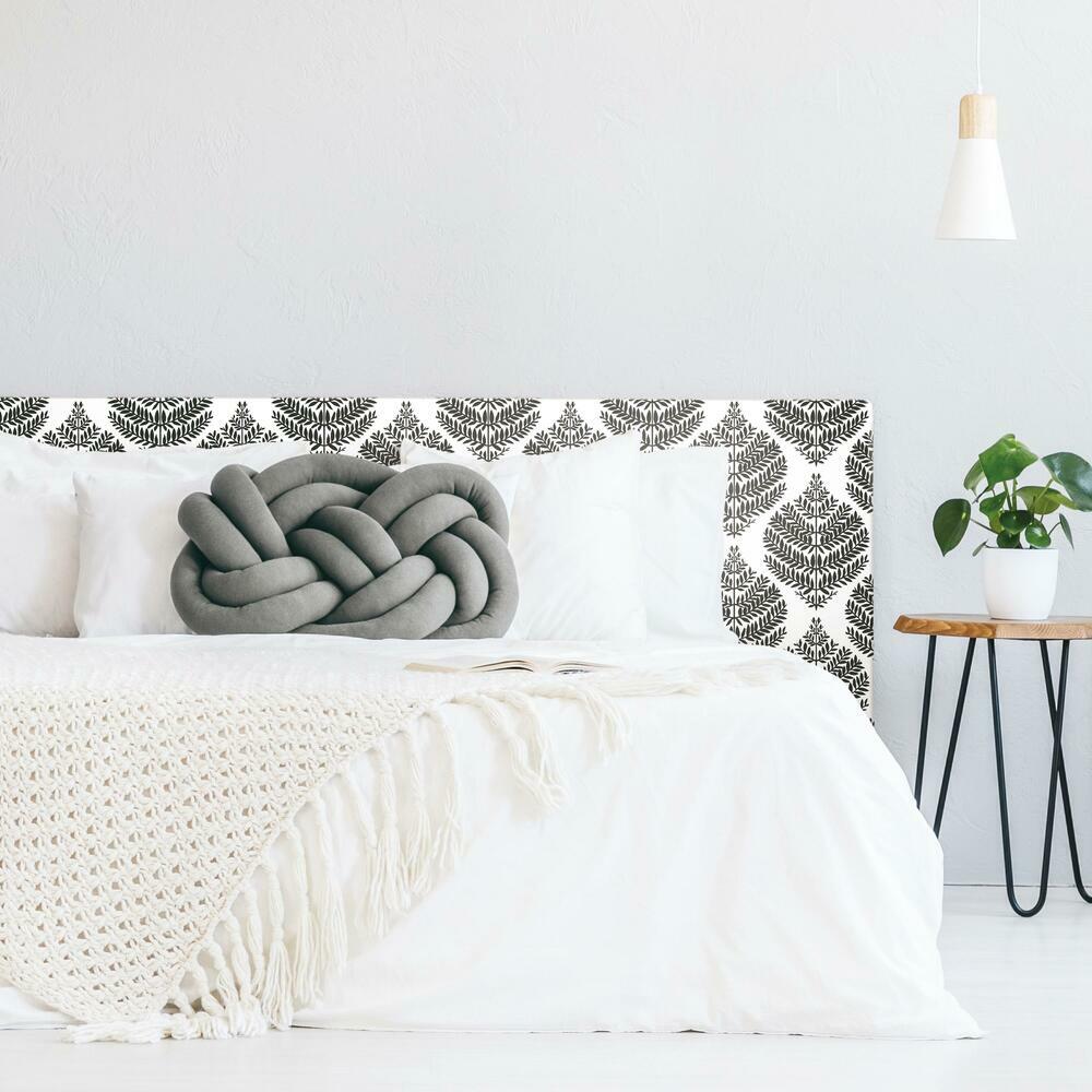 Hygge Fern Damask Peel and Stick Wallpaper Peel and Stick Wallpaper RoomMates   