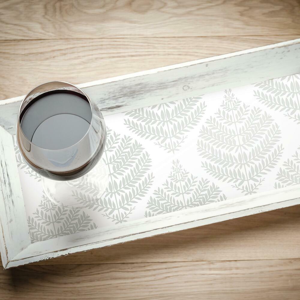 Hygge Fern Damask Peel and Stick Wallpaper Peel and Stick Wallpaper RoomMates   