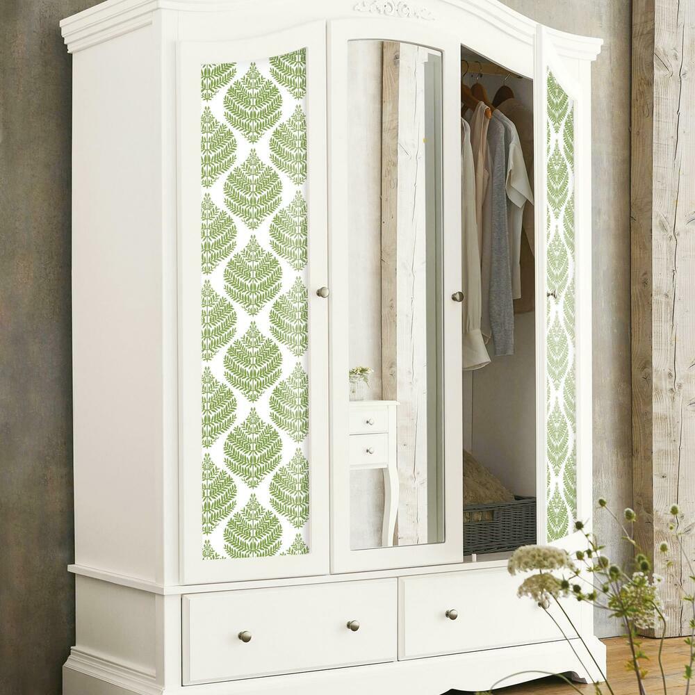 Hygge Fern Damask Peel and Stick Wallpaper Peel and Stick Wallpaper RoomMates   