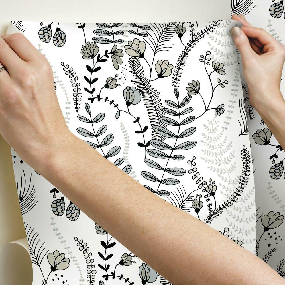 Finlayson Verso Peel and Stick Wallpaper Peel and Stick Wallpaper RoomMates   