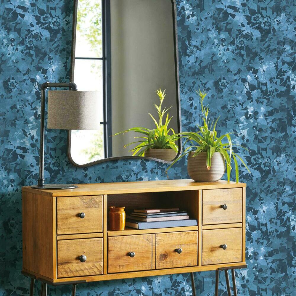 Wildflower Shadows Peel and Stick Wallpaper Peel and Stick Wallpaper RoomMates   