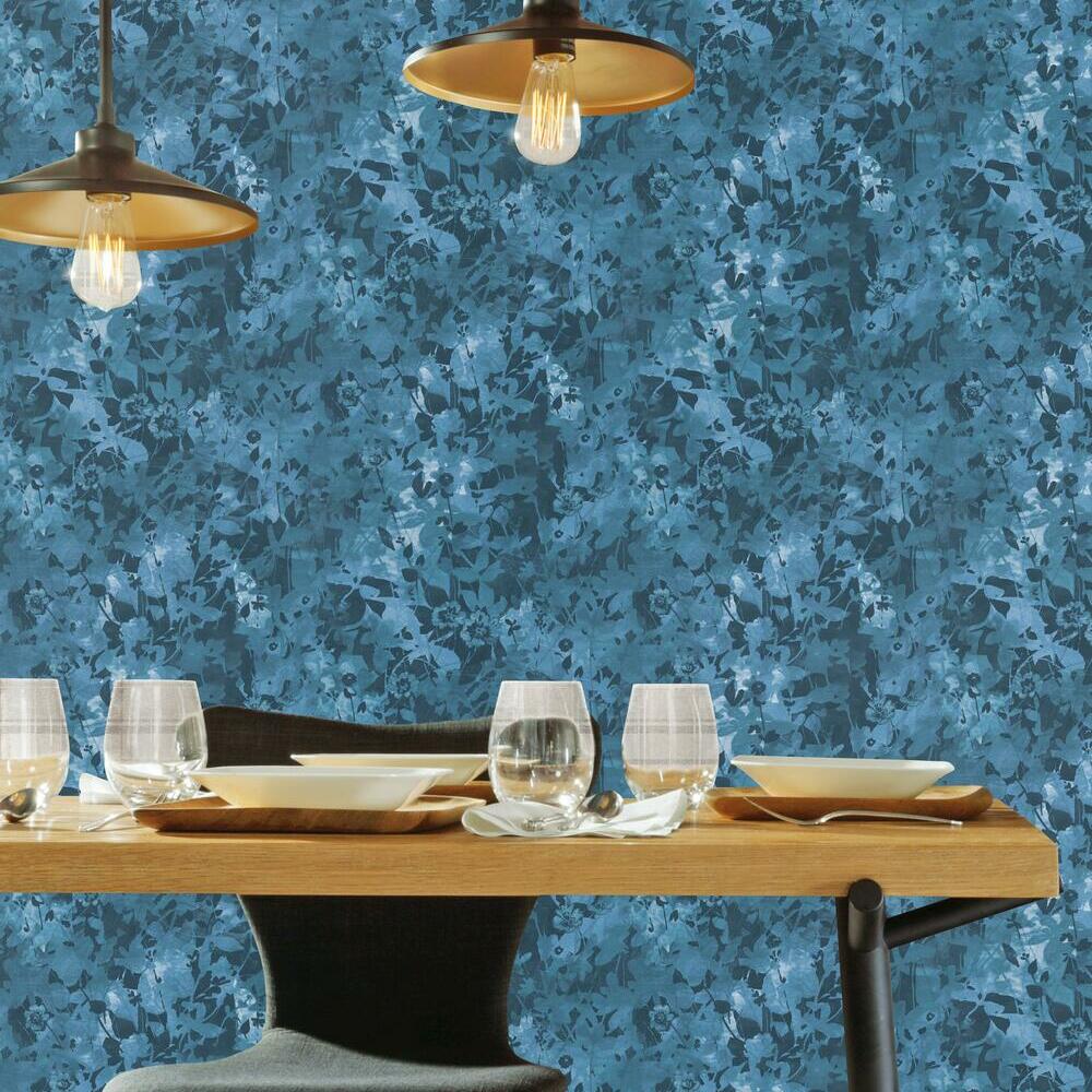 Wildflower Shadows Peel and Stick Wallpaper Peel and Stick Wallpaper RoomMates   