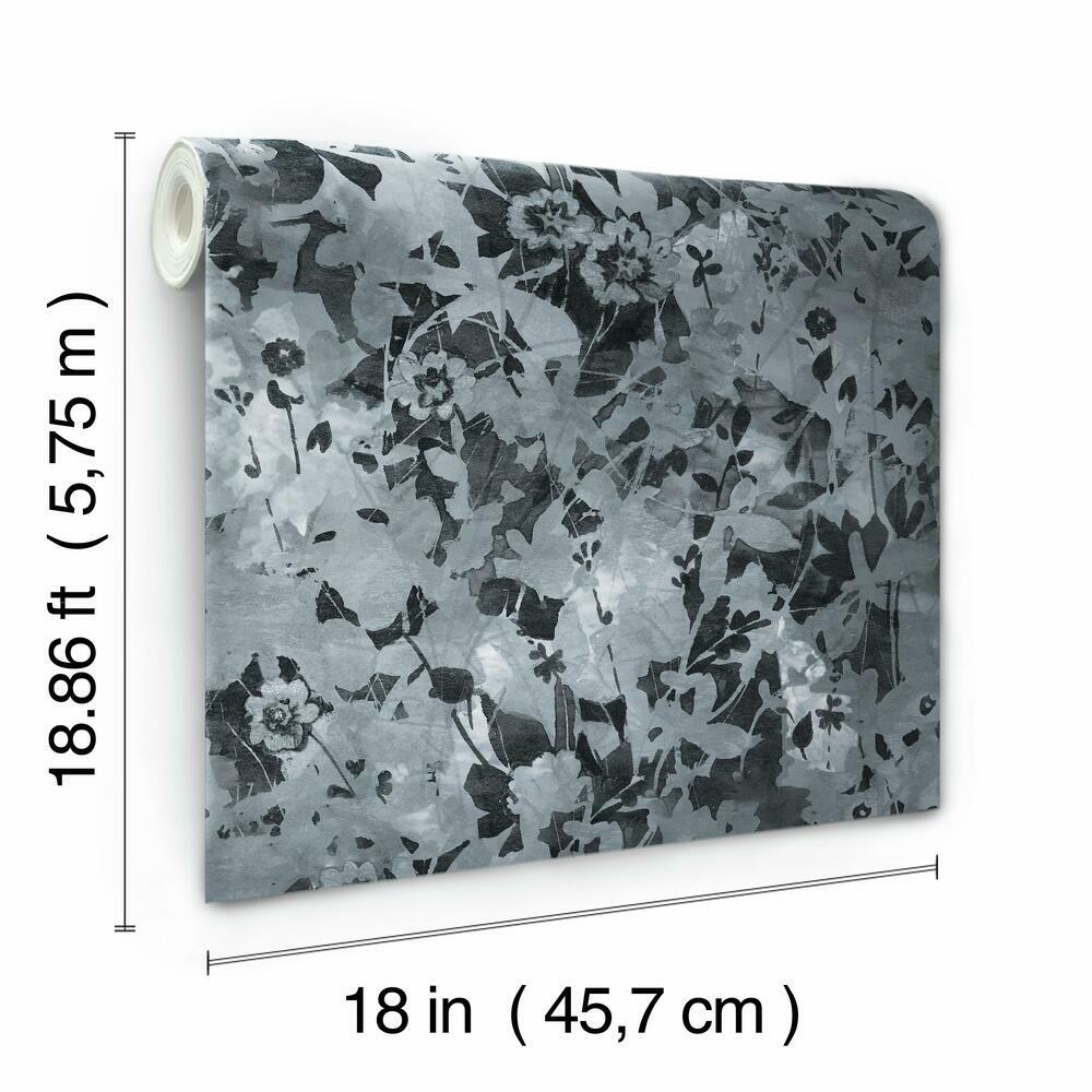 Wildflower Shadows Peel and Stick Wallpaper Peel and Stick Wallpaper RoomMates   