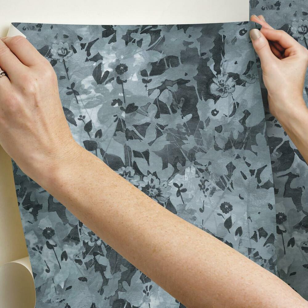 Wildflower Shadows Peel and Stick Wallpaper Peel and Stick Wallpaper RoomMates   