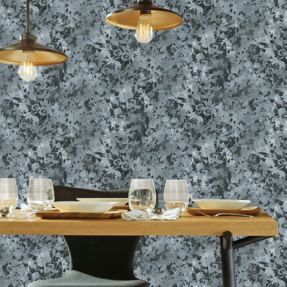 Wildflower Shadows Peel and Stick Wallpaper Peel and Stick Wallpaper RoomMates   
