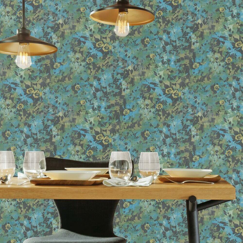 Wildflower Shadows Peel and Stick Wallpaper Peel and Stick Wallpaper RoomMates   