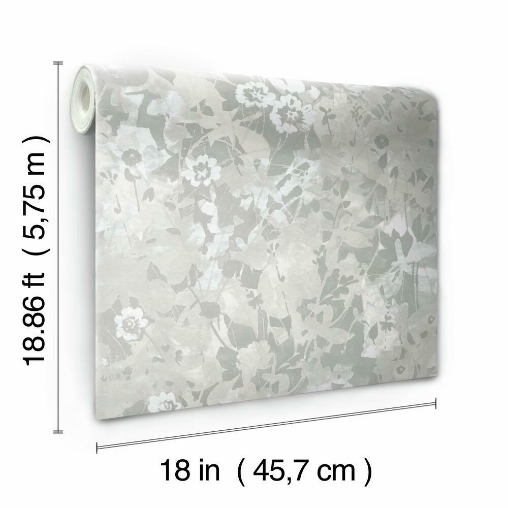 Wildflower Shadows Peel and Stick Wallpaper Peel and Stick Wallpaper RoomMates   