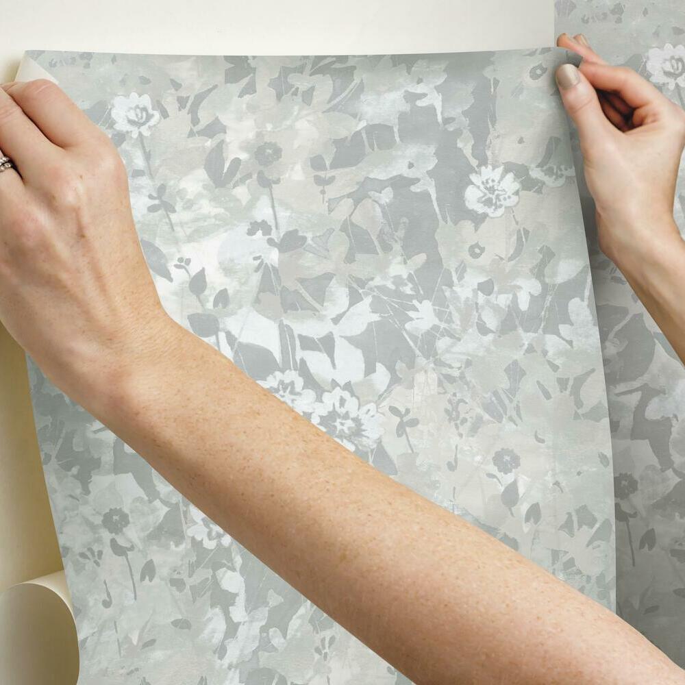 Wildflower Shadows Peel and Stick Wallpaper Peel and Stick Wallpaper RoomMates   