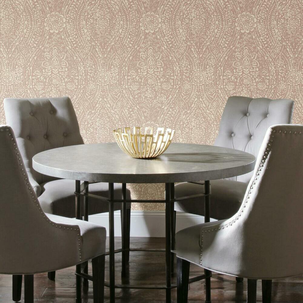 Ornate Ogee Peel and Stick Wallpaper Peel and Stick Wallpaper RoomMates   